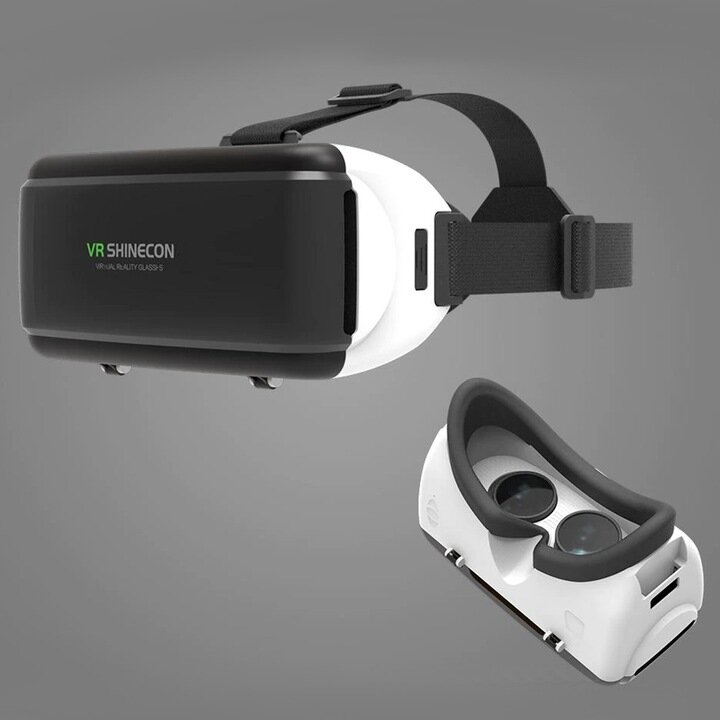 VR akiniai virtualios realybės 3D akiniai + Bluetooth valdymo žaidimų pultelis kaina ir informacija | Virtualios realybės akiniai | pigu.lt