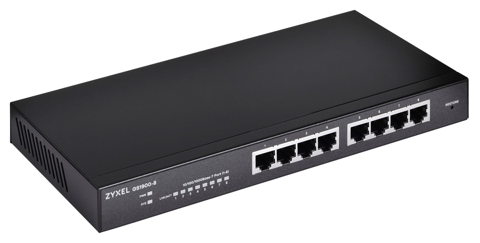 Zyxel GS1900-8 L2 Gigabit Ethernet (10/100/1000) kaina ir informacija | Komutatoriai (Switch) | pigu.lt