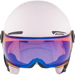 Slidinėjimo šalmas Alpina Zupo Visor Q-Lite, rožinis цена и информация | Горнолыжные шлемы | pigu.lt