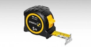 Ruletė BM300 dvipusė metrinė skalė 27mm x 5m, Stabila kaina ir informacija | Mechaniniai įrankiai | pigu.lt