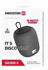 Swissten SOUND-X Bluetooth Portatīvs Bezvadu Skaļrunis USB | Micro SD | 15W | AUX цена и информация | Аудиоколонки | pigu.lt