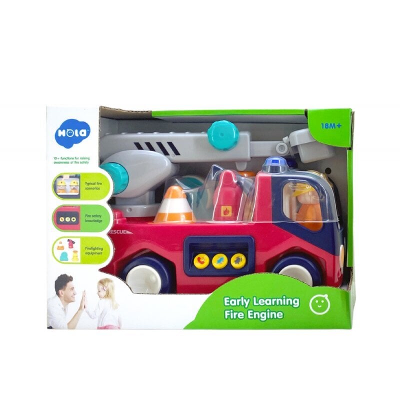 Interaktyvi žaislinė gaisrinė mašina su garsais Hola kaina ir informacija | Žaislai kūdikiams | pigu.lt