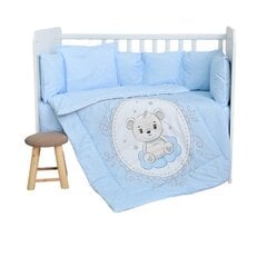 Комплект постельного белья Lorelli Little Bear Blue, 135х100 см, из 7 частей цена и информация | Детское постельное бельё | pigu.lt