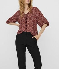 Vero Moda Женщины Rosey 10237973 34 Sleeve Tops Бордовый S цена и информация | Женские блузки, рубашки | pigu.lt