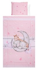 Lorelli vaikiškas patalynės komplektas Butterflies Pink, 100x150 cm, 4 dalių kaina ir informacija | Patalynė kūdikiams, vaikams | pigu.lt