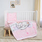 Lorelli vaikiškas patalynės komplektas Butterflies Pink, 100x150 cm, 4 dalių kaina ir informacija | Patalynė kūdikiams, vaikams | pigu.lt