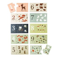 Skaičiavimo dėlionė Miško draugai, 20 d. kaina ir informacija | Dėlionės (puzzle) | pigu.lt