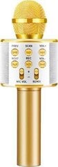 Belaidis karaoke mikrofonas WS-858 Gold kaina ir informacija | Mikrofonai | pigu.lt