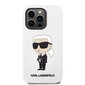 Karl Lagerfeld Liquid Silicone Ikonik NFT iPhone 14 Pro Max White цена и информация | Telefono dėklai | pigu.lt