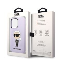 Karl Lagerfeld Liquid Silicone Ikonik NFT Case for iPhone 14 Pro Max Purple цена и информация | Чехлы для телефонов | pigu.lt