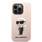 Karl Lagerfeld Liquid Silicone Ikonik NFT iPhone 14 Pro Max Pink kaina ir informacija | Telefono dėklai | pigu.lt