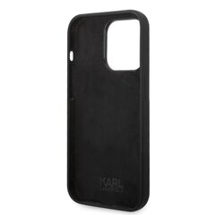 Karl Lagerfeld Liquid Silicone Choupette NFT iPhone 14 Pro Max Black kaina ir informacija | Telefono dėklai | pigu.lt