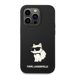 Karl Lagerfeld Liquid Silicone Choupette NFT Case for iPhone 14 Pro Max Black цена и информация | Чехлы для телефонов | pigu.lt