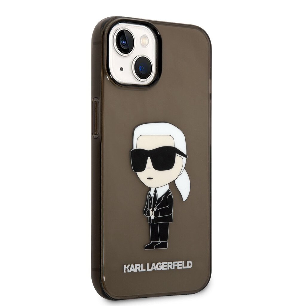 Karl Lagerfeld IML Ikonik NFT Case for iPhone 14 Plus Black цена | pigu.lt