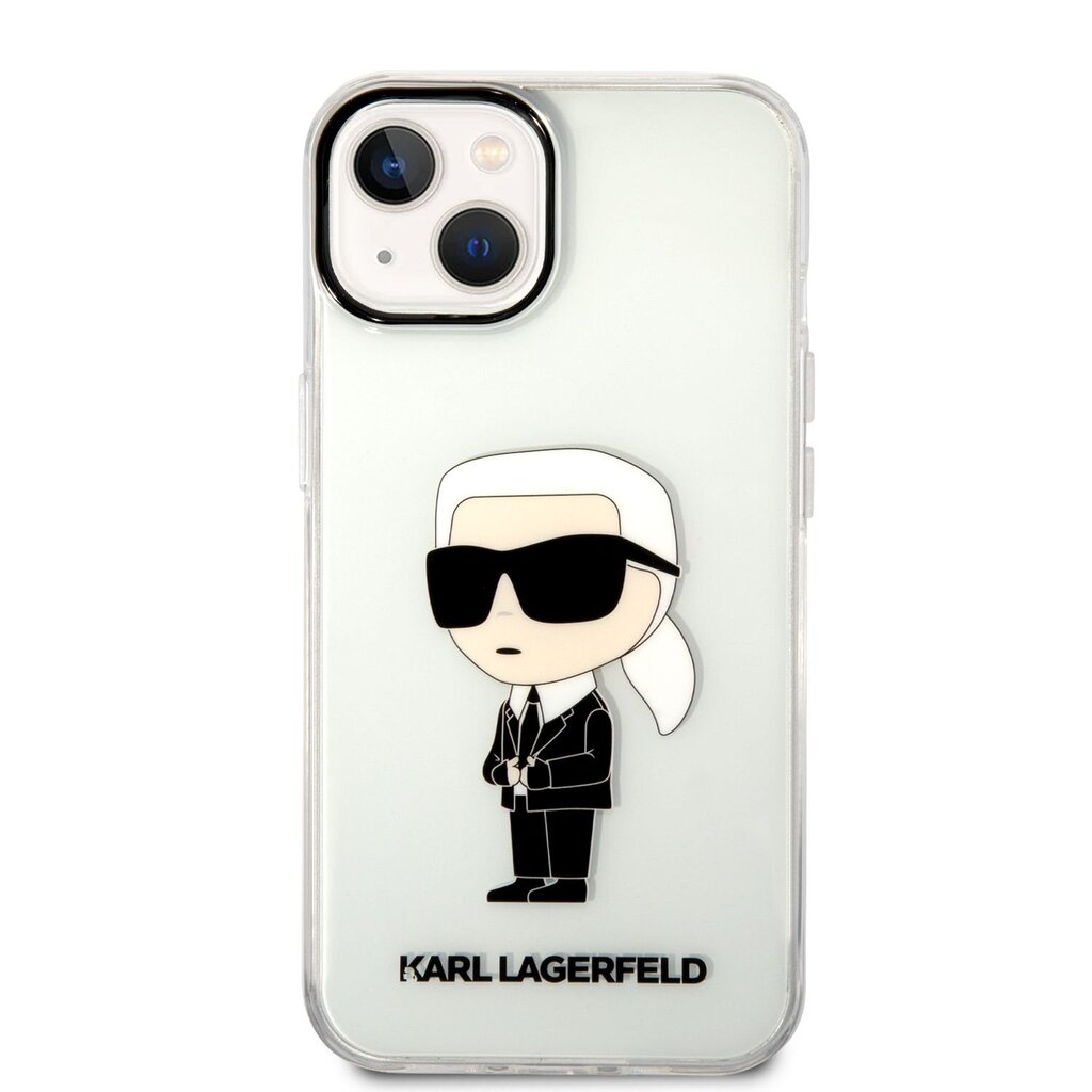 Karl Lagerfeld IML Ikonik NFT Case for iPhone 14 Transparent цена | pigu.lt