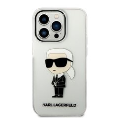 Karl Lagerfeld IML Ikonik NFT iPhone 14 Pro Transparent kaina ir informacija | Telefono dėklai | pigu.lt