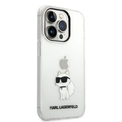 Karl Lagerfeld IML Choupette NFT iPhone 14 Pro Transparent kaina ir informacija | Telefono dėklai | pigu.lt