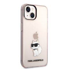 Karl Lagerfeld IML Choupette NFT iPhone 14 Plus Pink kaina ir informacija | Telefono dėklai | pigu.lt