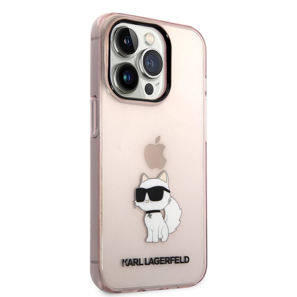 Karl Lagerfeld IML Choupette NFT iPhone 14 Pro Max Pink kaina ir informacija | Telefono dėklai | pigu.lt