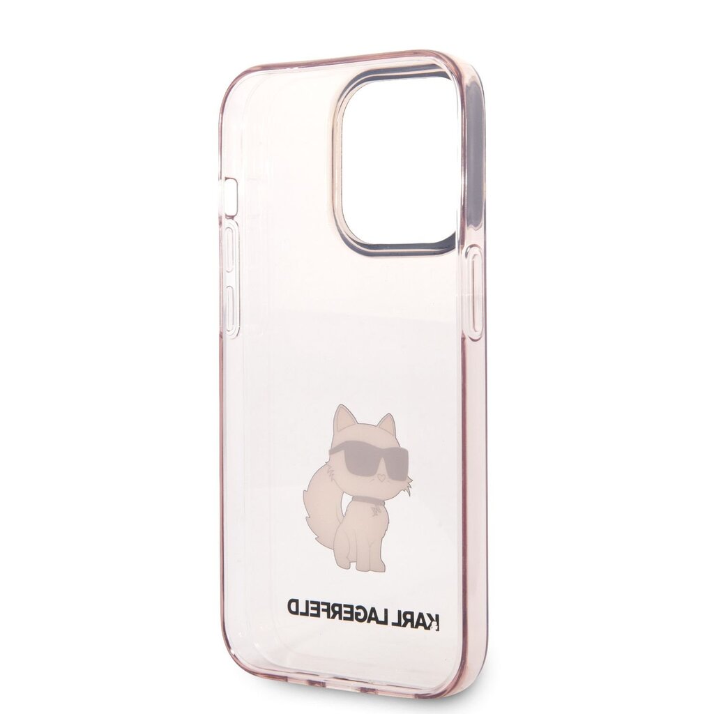 Karl Lagerfeld IML Choupette NFT iPhone 14 Pro Max Pink kaina ir informacija | Telefono dėklai | pigu.lt