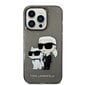 Karl Lagerfeld IML Glitter Karl and Choupette NFT iPhone 14 Pro Max Black цена и информация | Telefono dėklai | pigu.lt