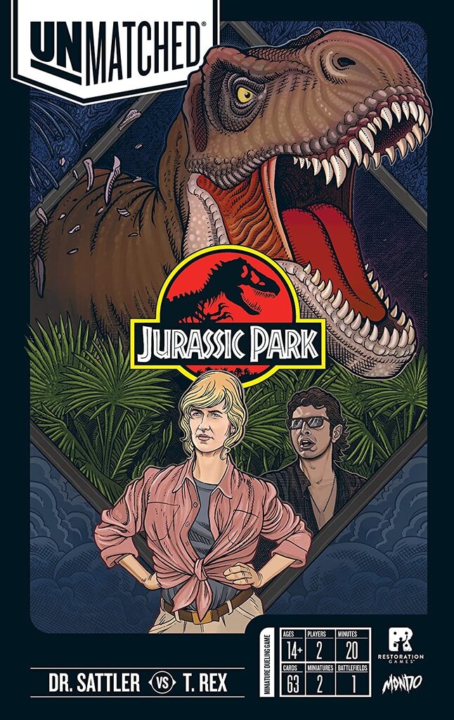 Stalo žaidimas Unmatched: Jurassic Park – Dr. Sattler vs. T-Rex kaina ir informacija | Stalo žaidimai, galvosūkiai | pigu.lt