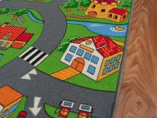 Rugsx vaikiškas kilimas Little Village, 400x400 cm kaina ir informacija | Kilimai | pigu.lt