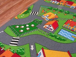 Rugsx vaikiškas kilimas Little Village, 100x250 cm kaina ir informacija | Kilimai | pigu.lt
