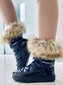 Sniego bata moterims PBP32974, mėlyni цена и информация | Aulinukai, ilgaauliai batai moterims | pigu.lt