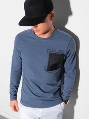 Marškinėliai vyrams Ombre AMD19517, mėlyni цена и информация | Мужские футболки | pigu.lt