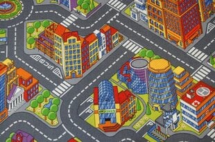 Rugsx vaikiškas kilimas Big City, 100x400 cm kaina ir informacija | Kilimai | pigu.lt
