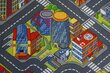 Rugsx vaikiškas kilimas Big City, 300x600 cm kaina ir informacija | Kilimai | pigu.lt