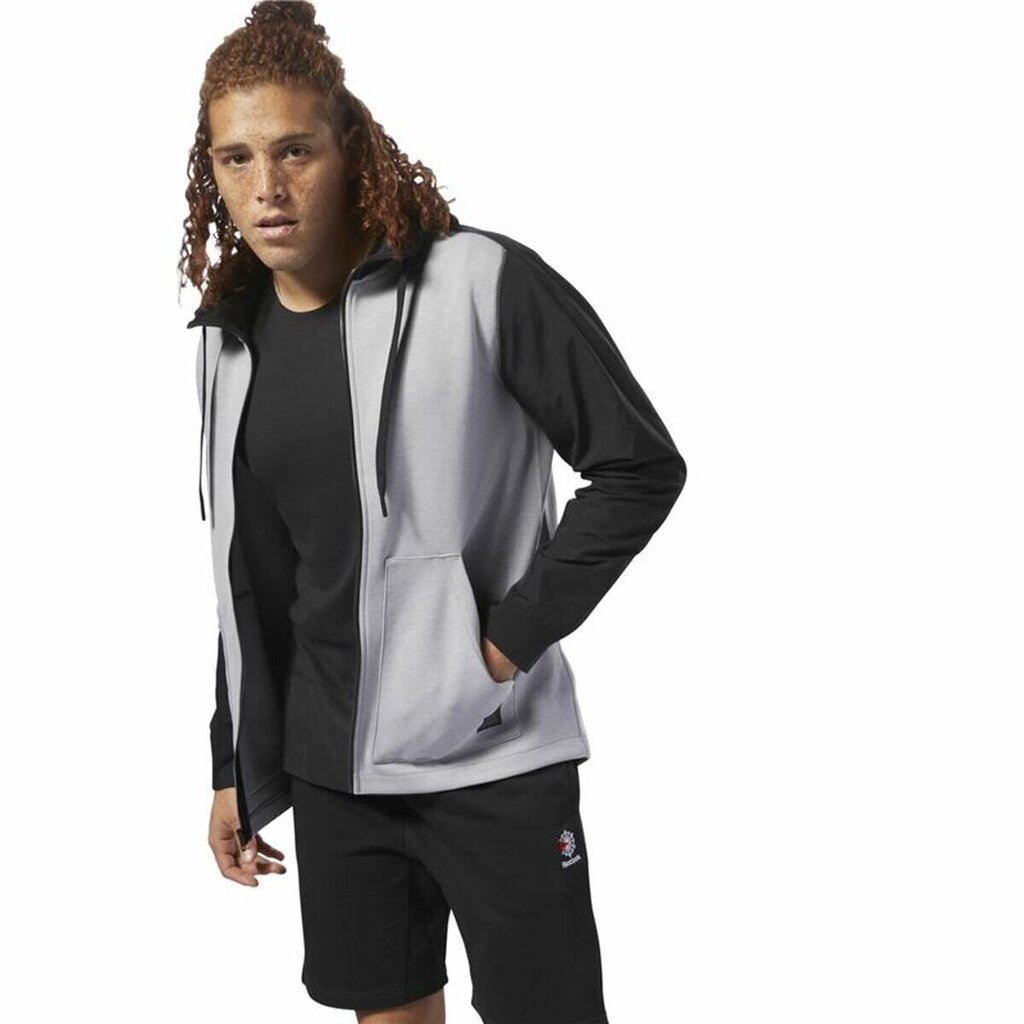 Vyriškas bluzonas Reebok Training Supply, pilkas kaina ir informacija | Sportinė apranga vyrams | pigu.lt