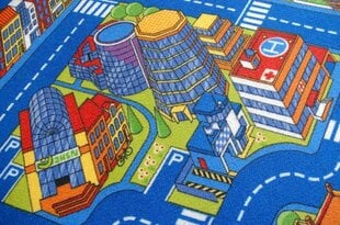 Rugsx vaikiškas kilimas Big City, 100x400 cm kaina ir informacija | Kilimai | pigu.lt