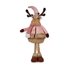 Christmas reindeer Красный Коричневый полиэстер (24 x 63 x 27 cm) цена и информация | Рождественское украшение CA1031, 10 см | pigu.lt