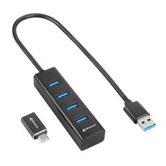 Sharkoon USB 4 kaina ir informacija | Adapteriai, USB šakotuvai | pigu.lt