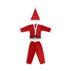 Маскарадные костюмы для детей Дед Мороз 6-8 Years Красный Белый цена и информация | Карнавальные костюмы | pigu.lt