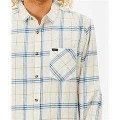 Рубашка с длинным рукавом мужская Rip Curl Checked in Flannel Franela Белый цена и информация | Мужские рубашки | pigu.lt