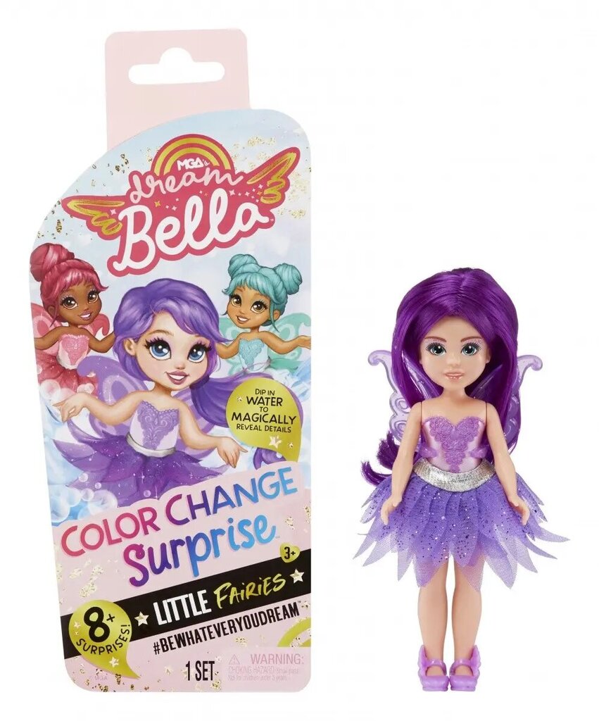 Spalvą keičianti lėlė Dream Bella Aubrey, violetinė kaina ir informacija | Žaislai mergaitėms | pigu.lt
