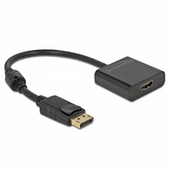DisplayPort – HDMI adapteris DELOCK 63585 Juoda kaina ir informacija | Adapteriai, USB šakotuvai | pigu.lt
