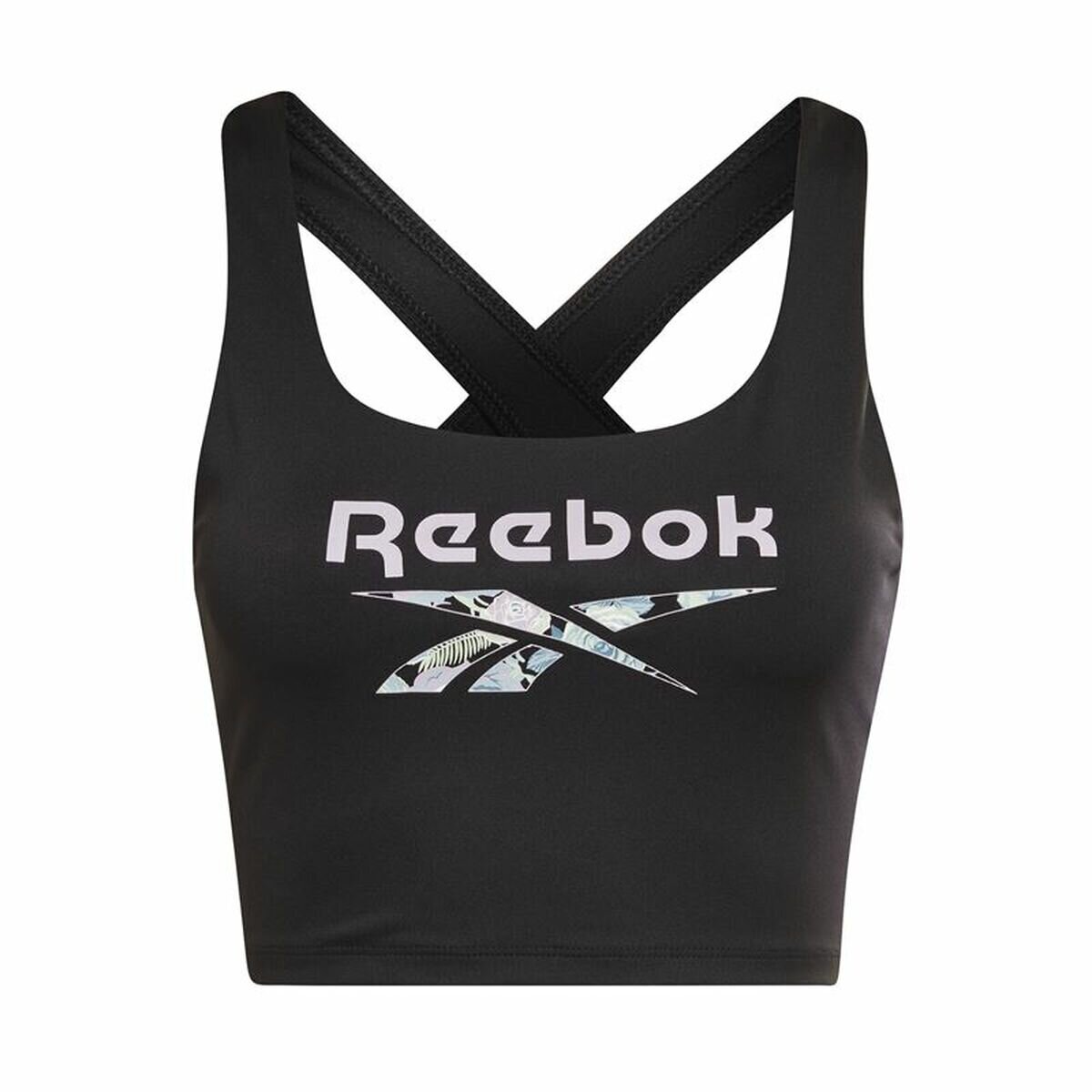 Cпортивный бюстгальтер Reebok Piping Pack Bralett Black HD2818, черный цена  | pigu.lt