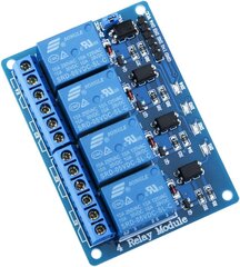 1 elementas Relės modulis 4 kanalai 4CH DC 5V su optiniu jungikliu, skirtas UNO R3 Mega 1280 DSP Arm PIC AVR Raspberry Pi kaina ir informacija | Išmanioji technika ir priedai | pigu.lt