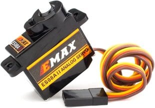 EMax ES08A II 8,6 g plastikinės pavaros analoginis servopavaros su 15T rankos laikikliu rinkinys, skirtas atsarginėms dalims, skirtoms "Axial SCX24" RC modelių automobiliams kaina ir informacija | Išmanioji technika ir priedai | pigu.lt