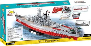 COBI - Конструктор Battleship Yamato, 1/300, 4833 цена и информация | Конструкторы и кубики | pigu.lt