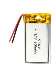 1 шт. перезаряжаемая липовая батарея 502035 (3.7v, 300mAh Lipo) для Bluetooth гарнитур, умных часов, POS, медицинских инструментов и других портативных устройств цена и информация | Смарттехника и аксессуары | pigu.lt