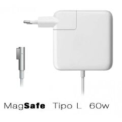 Nešiojamojo kompiuterio pakrovėjas skirtas Macbook (16.5V 3.65A 60W) Magsafe L type цена и информация | Зарядные устройства для ноутбуков | pigu.lt