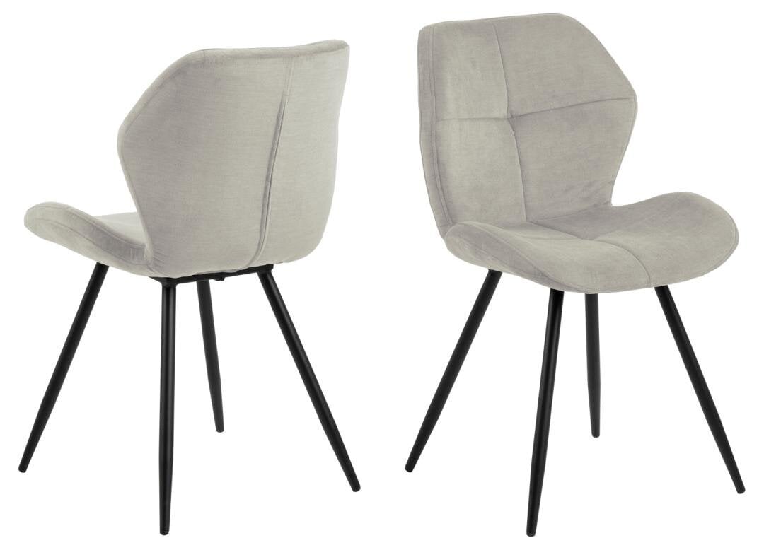 2-jų kėdžių komplektas Actona Petri, smėlinis kaina ir informacija | Virtuvės ir valgomojo kėdės | pigu.lt