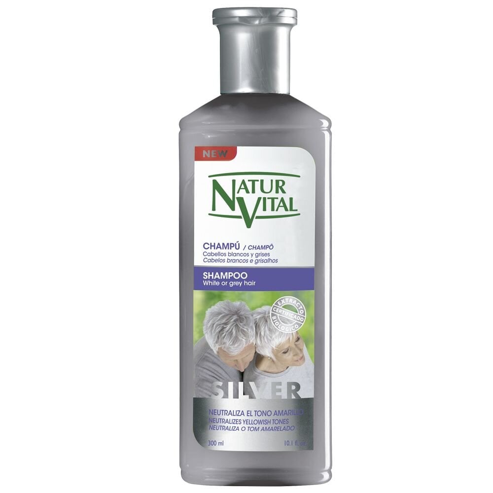 Šampūnas žiliems plaukams Natur Vital Silver 300 ml kaina ir informacija | Šampūnai | pigu.lt