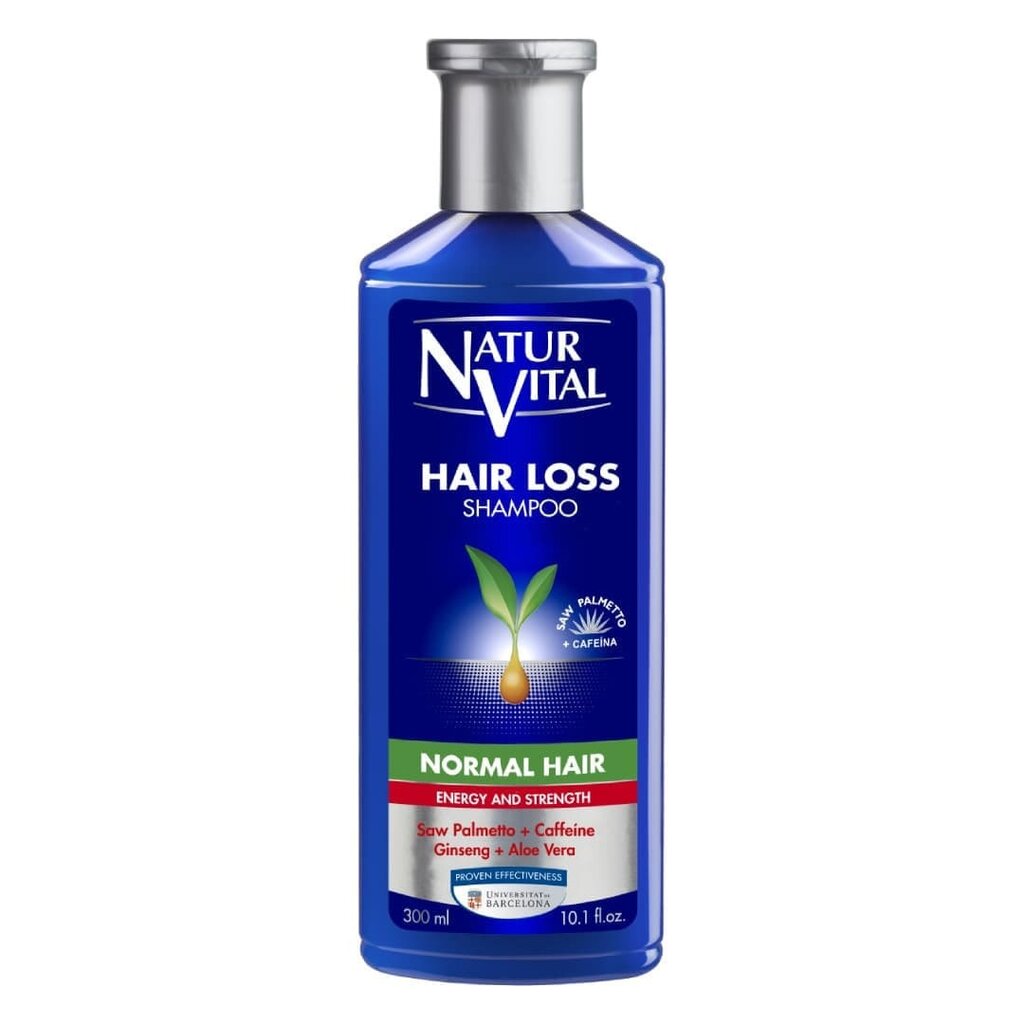 Šampūnas nuo plaukų slinkimo normaliems plaukams Natur Vital Hair Loss 300 ml kaina ir informacija | Šampūnai | pigu.lt