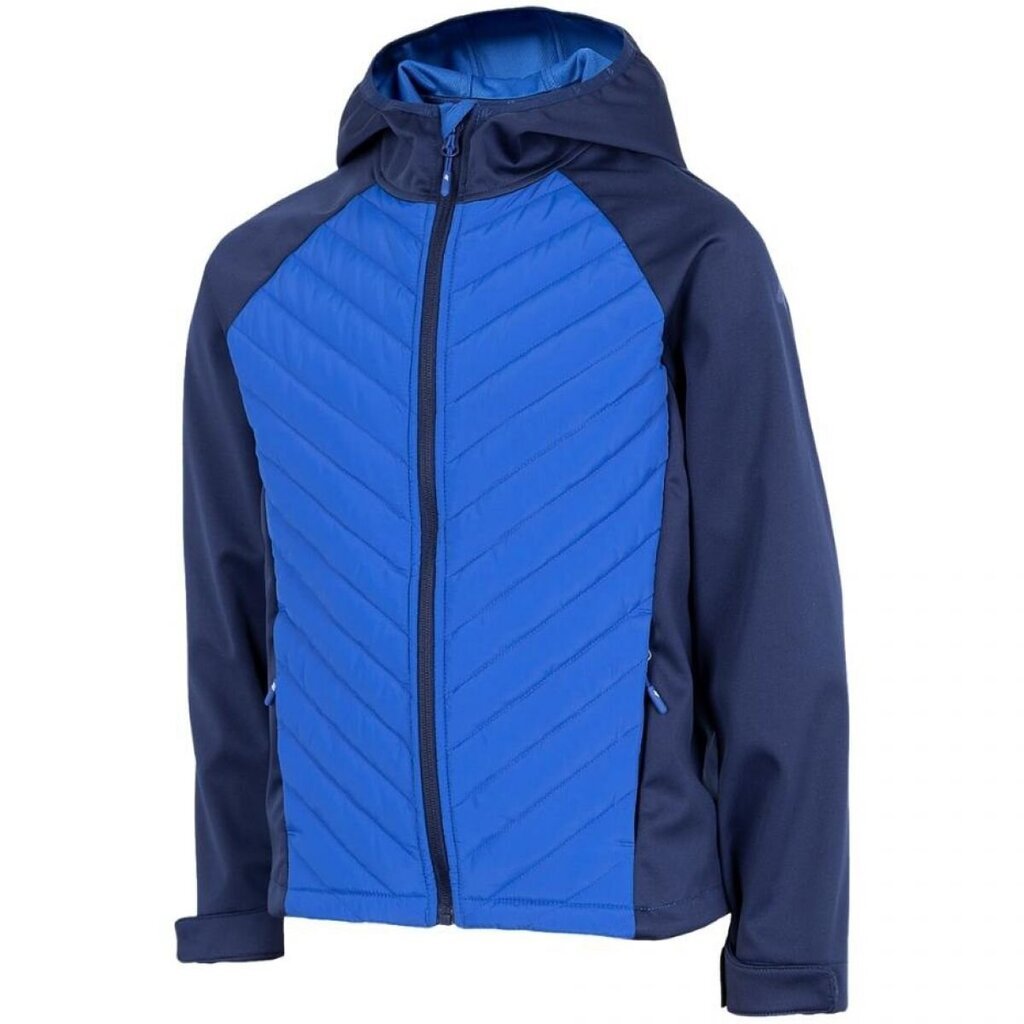 Striukė berniukams 4F Softshell Jr. HJZ22 JSFM002 31S, mėlyna kaina ir informacija | Striukės berniukams | pigu.lt